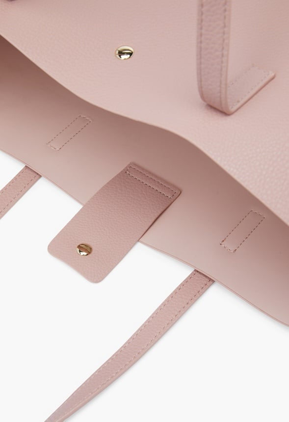 East And West Unlined Tote Rose Smoke