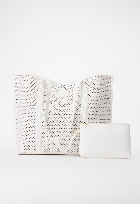 Reversible Lasercut Tote White