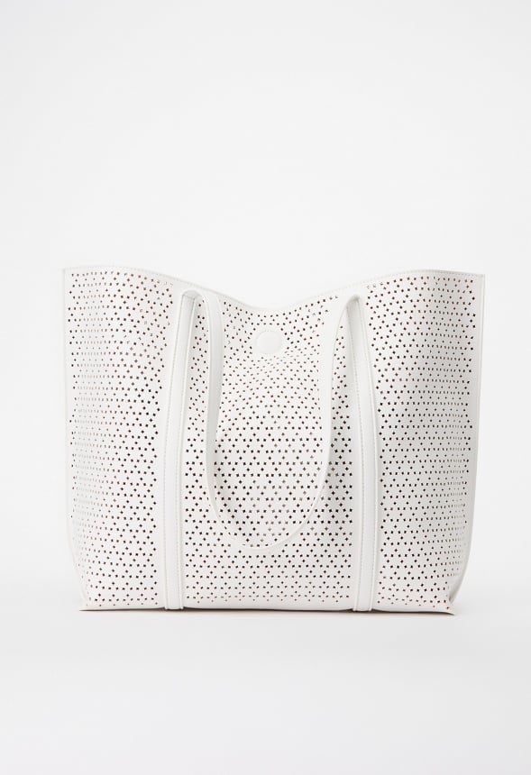 Reversible Lasercut Tote White