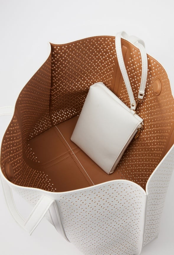Reversible Lasercut Tote White