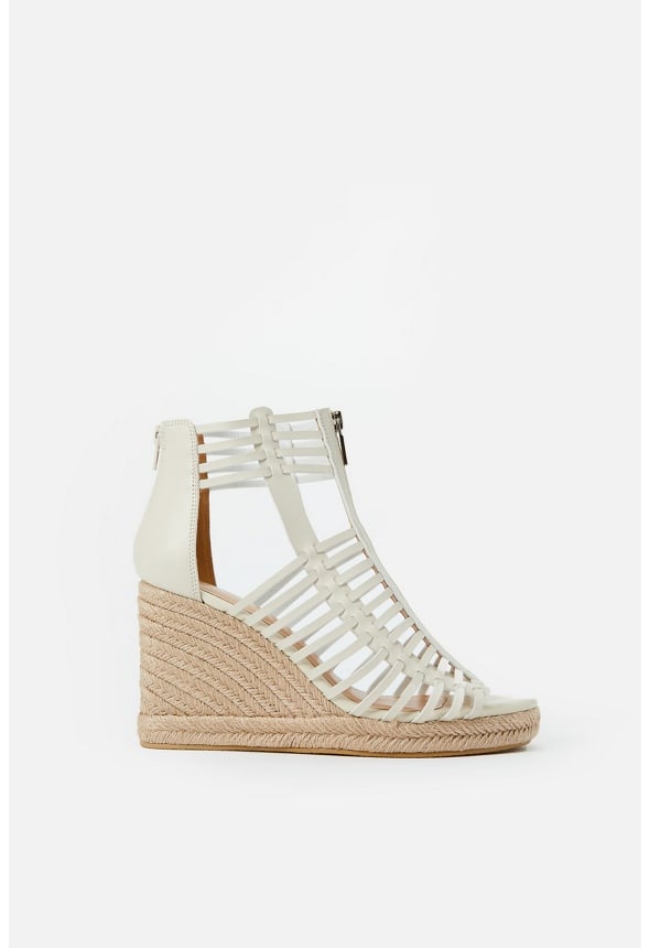Elisa Espadrille Wedge Sandal Birch White