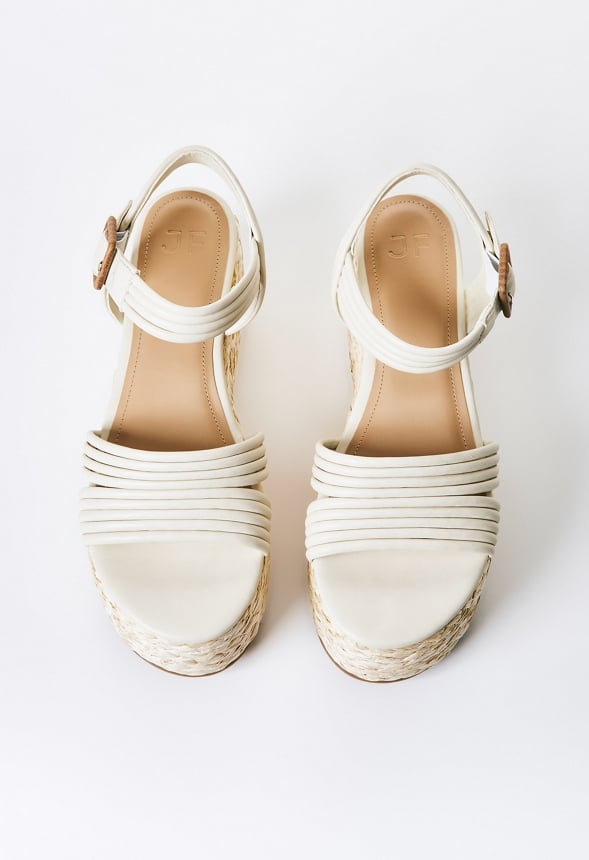 Birdie Platform Sandal Birch White