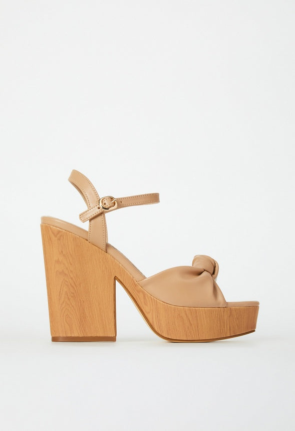 Celeste Platform Sandal New Nude