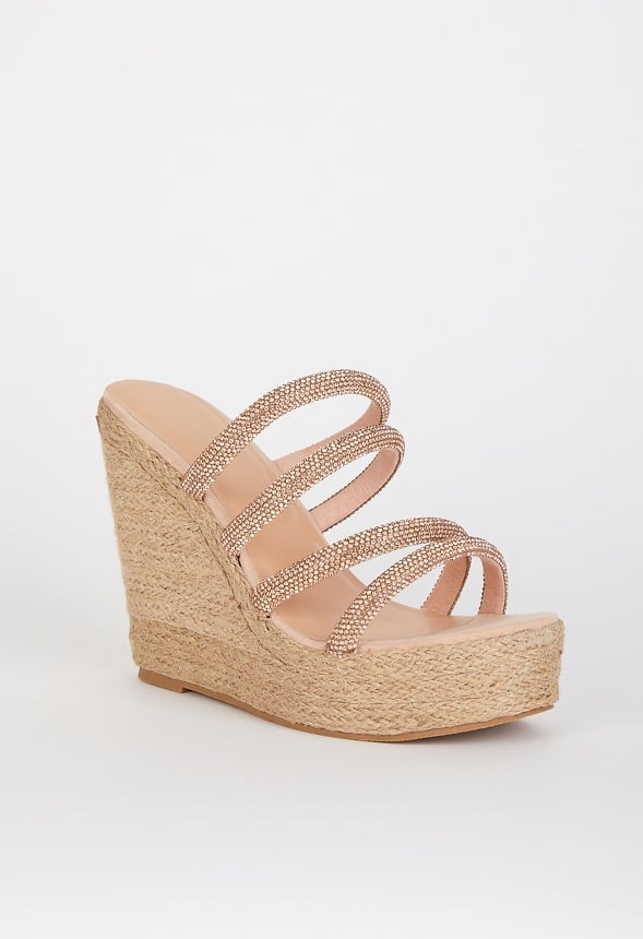 Camila Wedge Sandal Nude