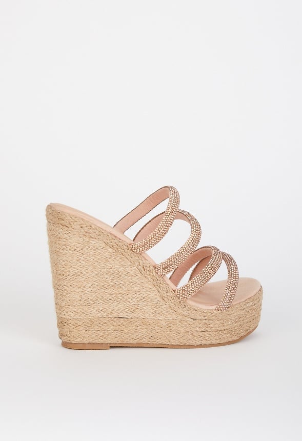 Camila Wedge Sandal Nude