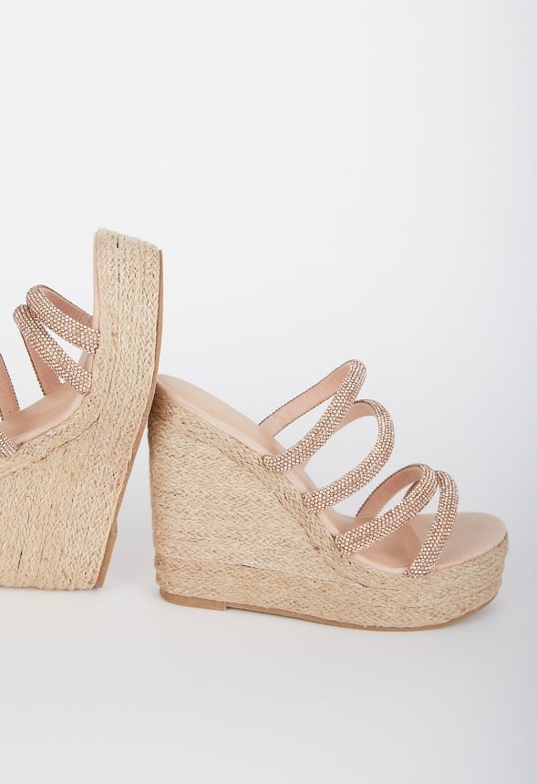 Camila Wedge Sandal Nude