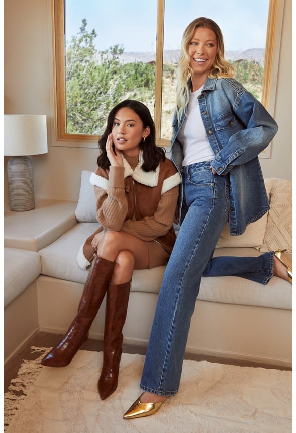 Oversized Denim Shacket Frequency